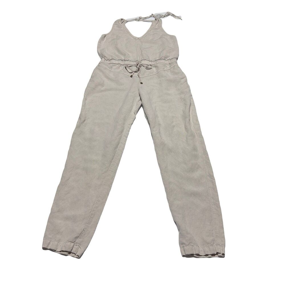 YFB Young Fabulous & Broke Women’s Drawstring Waist Linen Blend Jumpsuit Size XS